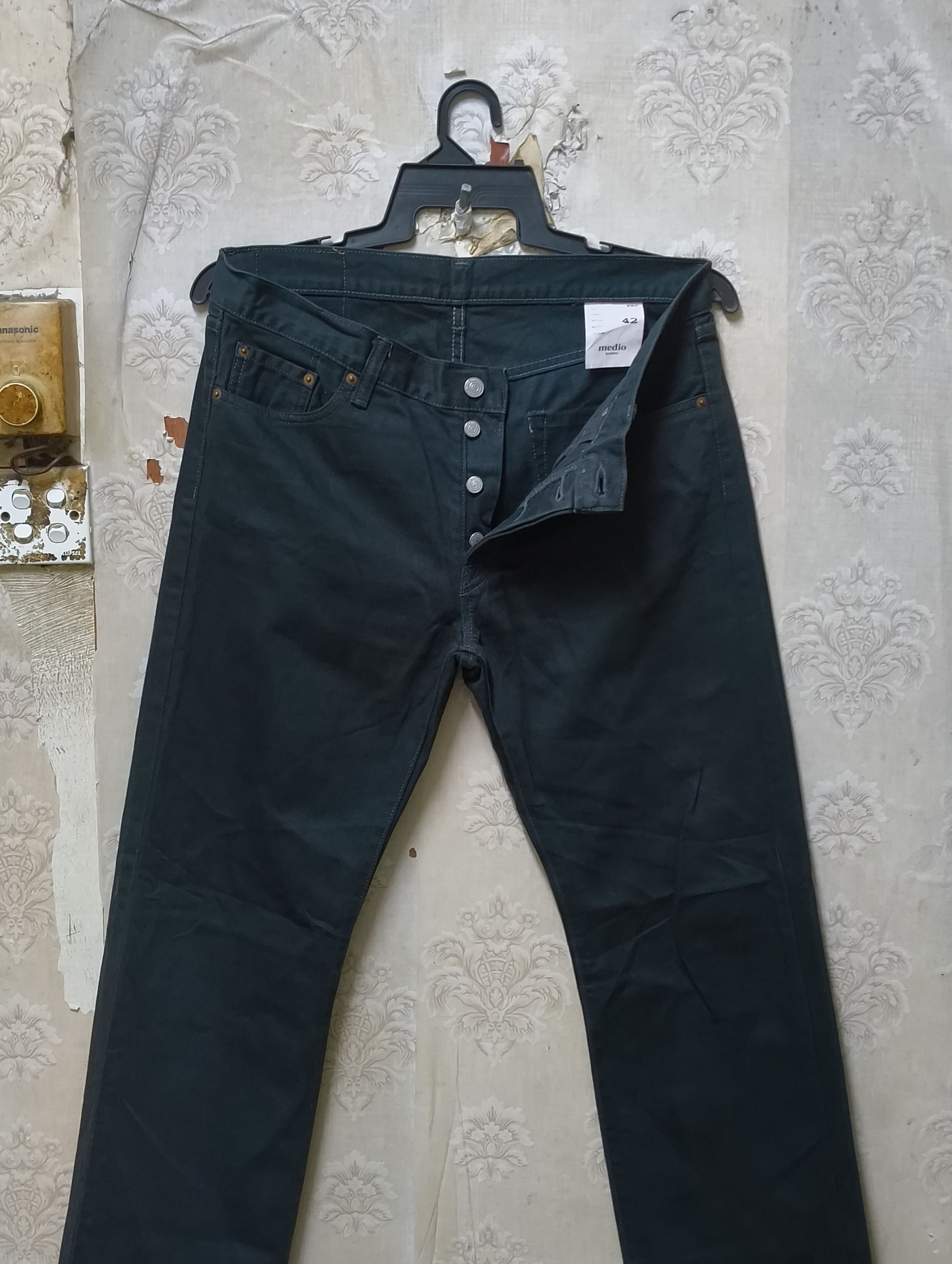 Japanese Brand Quadro Medio Jeans Vintage made in Japan Size US 35 - 4 Thumbnail
