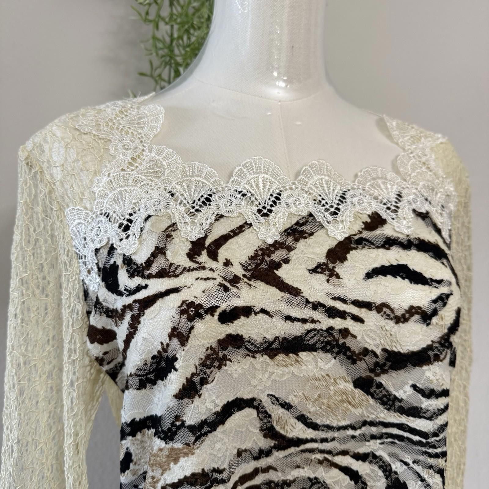 Bacco Bucci Bacci Lace y2k L Long sleeve Size L / US 10 / IT 46 - 4 Thumbnail
