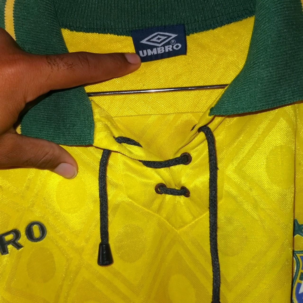 Umbro Fc Brazil 1990 1991 1992 Rare Home Shirt Jersey Size US XL / EU 56 / 4 - 5 Thumbnail