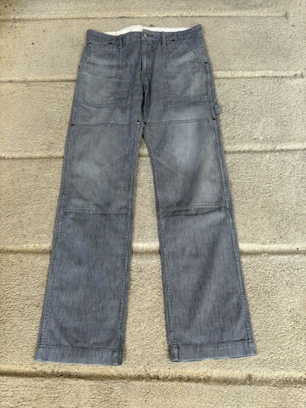Japanese Brand Japanese Brand Seattle Hickory Double Knee Carpenter Pants Size US 32 / EU 48 - 2 Thumbnail