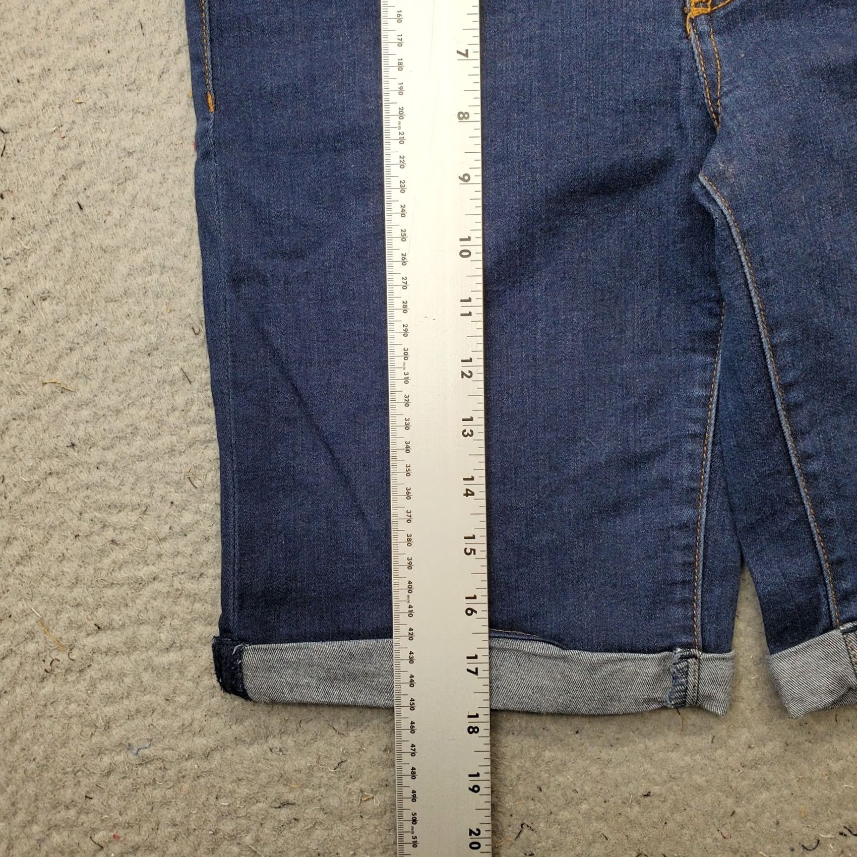 Buffalo David Bitton Buffalo David Bitton Bermuda Shorts Womens 29 Blue Denim Stretch Cuffed Hem Size 29" - 3 Thumbnail