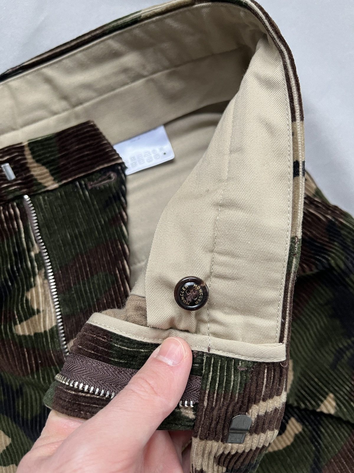 Moncler Moncler Corduroy Velvet Camo Pants Size US 30 / EU 46 - 10 Thumbnail