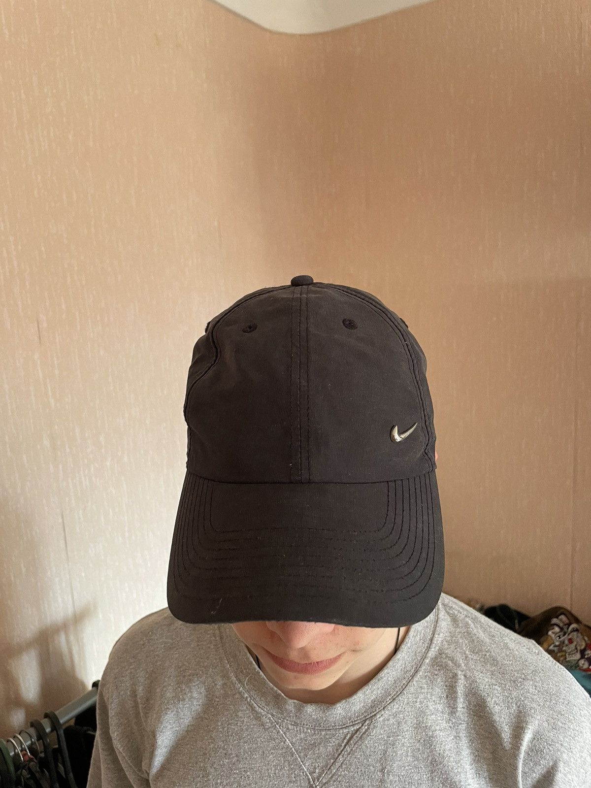 Nike × Vintage Vintage Nike Metal Swoosh Cap Size ONE SIZE - 2 Thumbnail