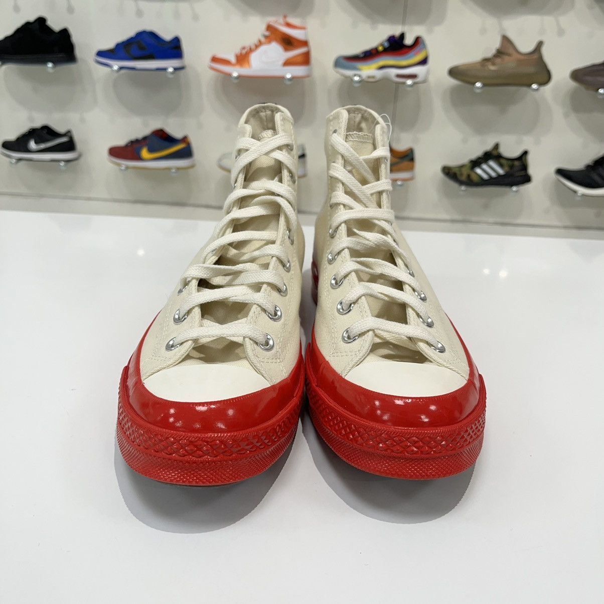 Comme des Garcons × Converse Converse Chuck Taylor All Star 70 Hi x CDG Play Red Midsole Size US 11 / EU 44 - 8 Thumbnail