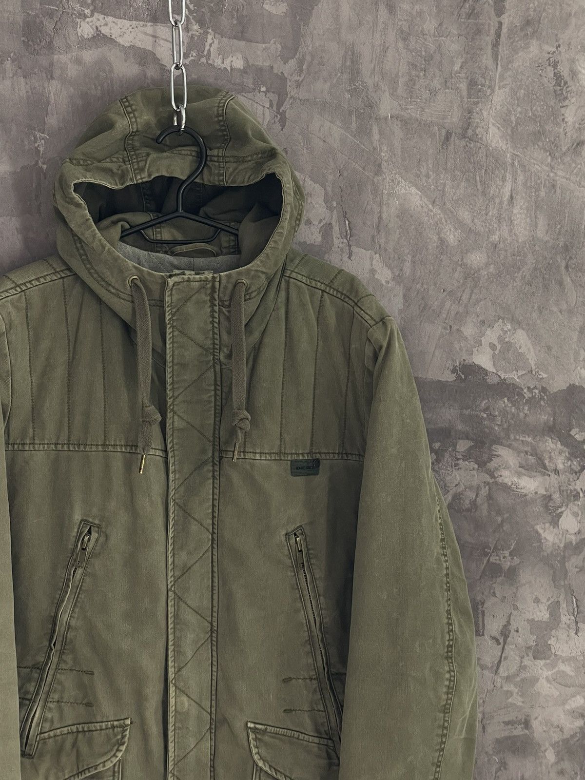 20471120 × Diesel × Japanese Brand Diesel Japanese Brand Distressed Y2K Long Heavy Jacket Size US L / EU 52-54 / 3 - 4 Thumbnail