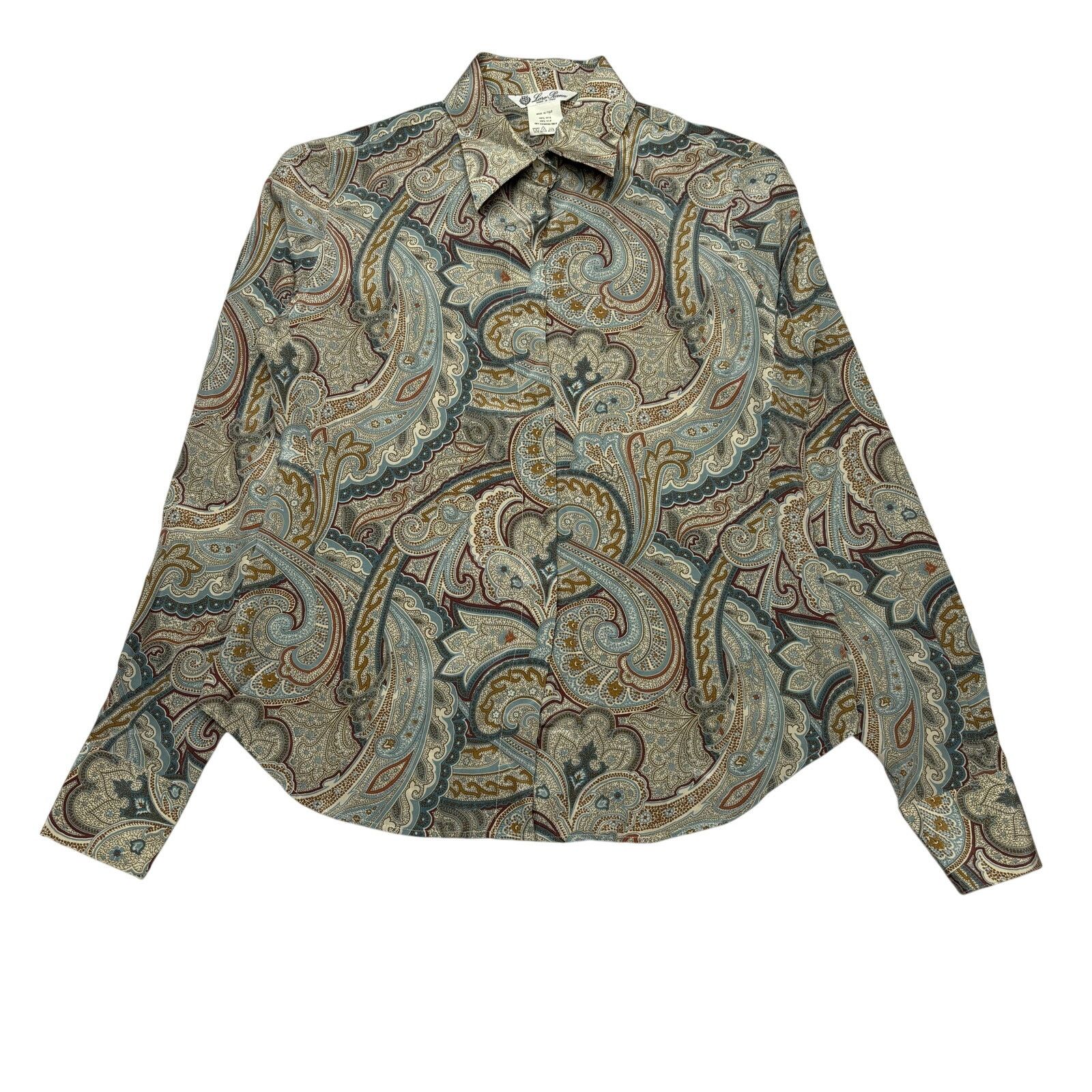 Loro Piana Loro Piana Silk Paisley Button Up Blouse Women's 42 US 6 Size M / US 6-8 / IT 42-44 - 1 Thumbnail