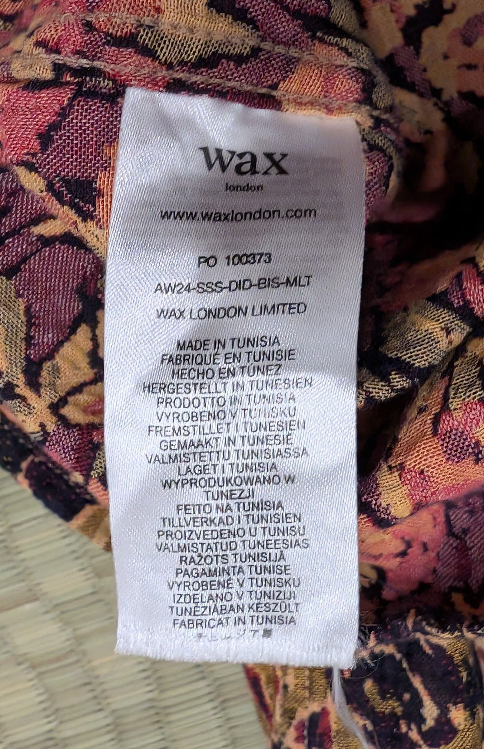 Wax London Wax London Dicot Jacquard Vacation Shirt in Mustard Multi Size US S / EU 44-46 / 1 - 4 Thumbnail