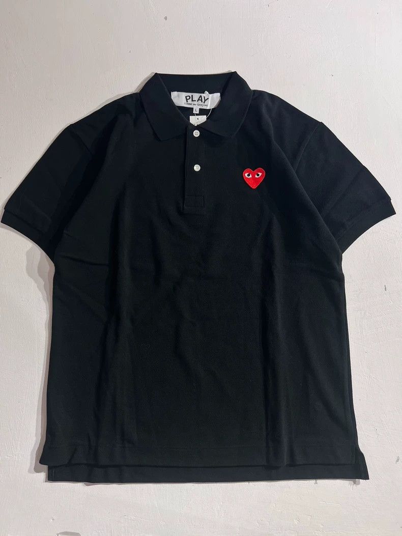 Comme Des Garcons Polo short sleeves with standing collar