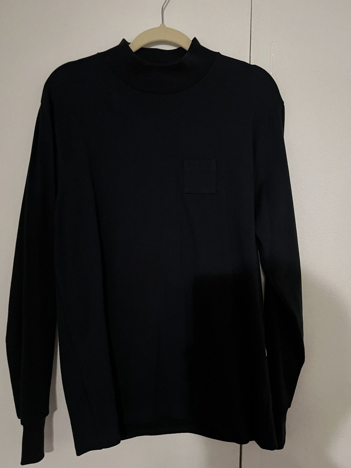 image of Aime Leon Dore Ls Mockneck Dimebag Tee in Blue, Men's (Size Medium)