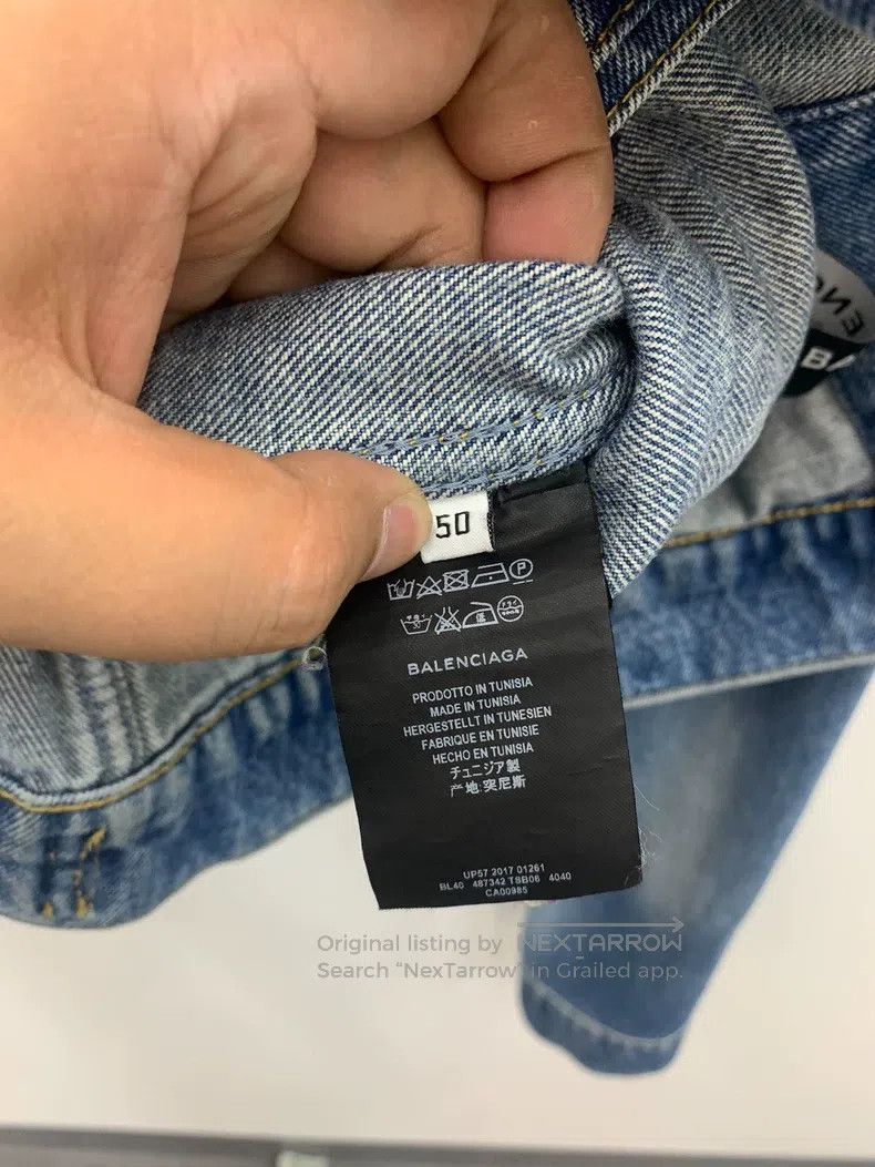 Balenciaga Balenciaga Classic Blue Denim Jacket Size US M / EU 48-50 / 2 - 5 Thumbnail