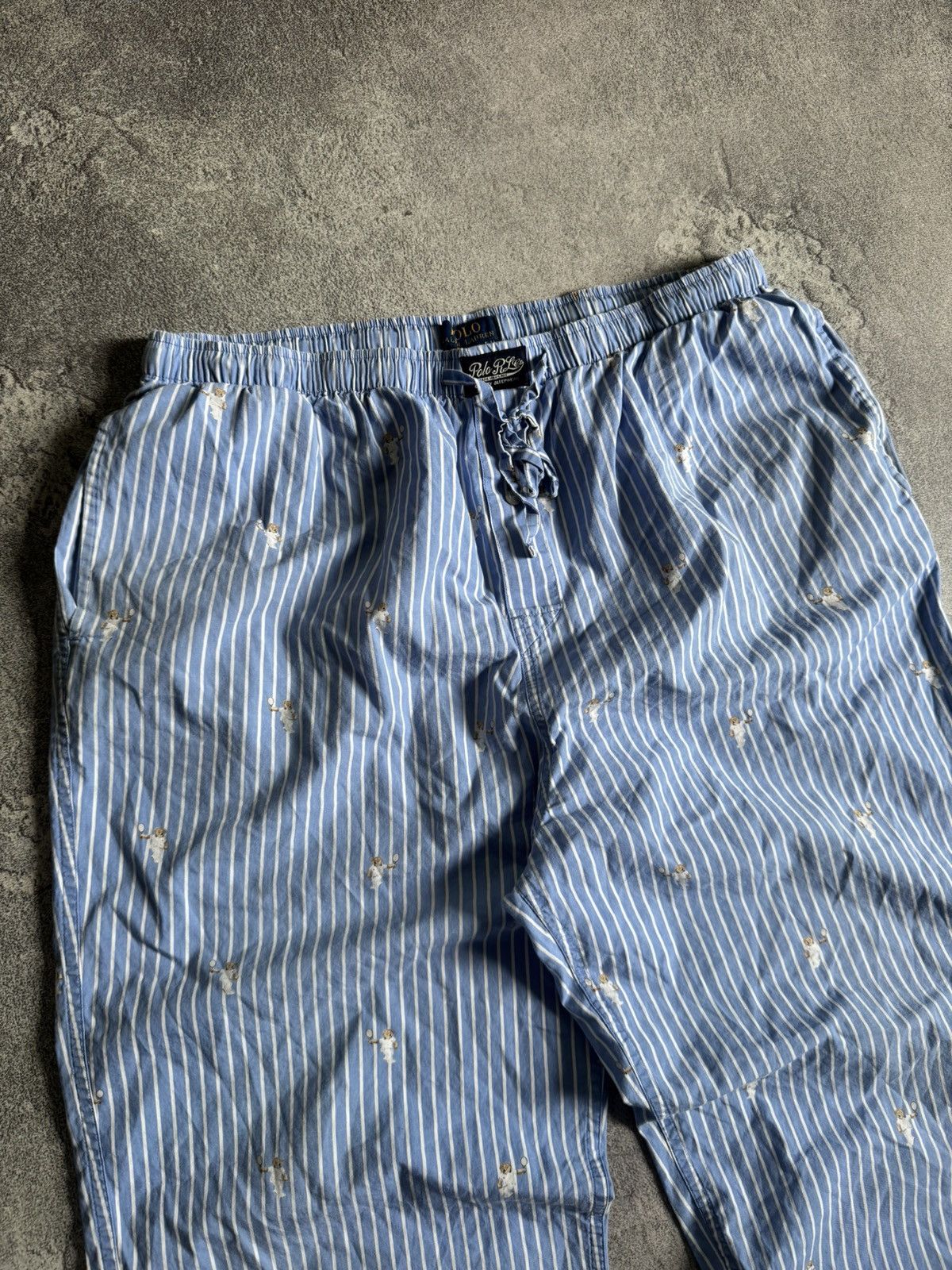 Polo Ralph Lauren Polo Ralph Lauren striped monogram sweat pants trousers 👖 Size US 34 / EU 50 - 7 Thumbnail
