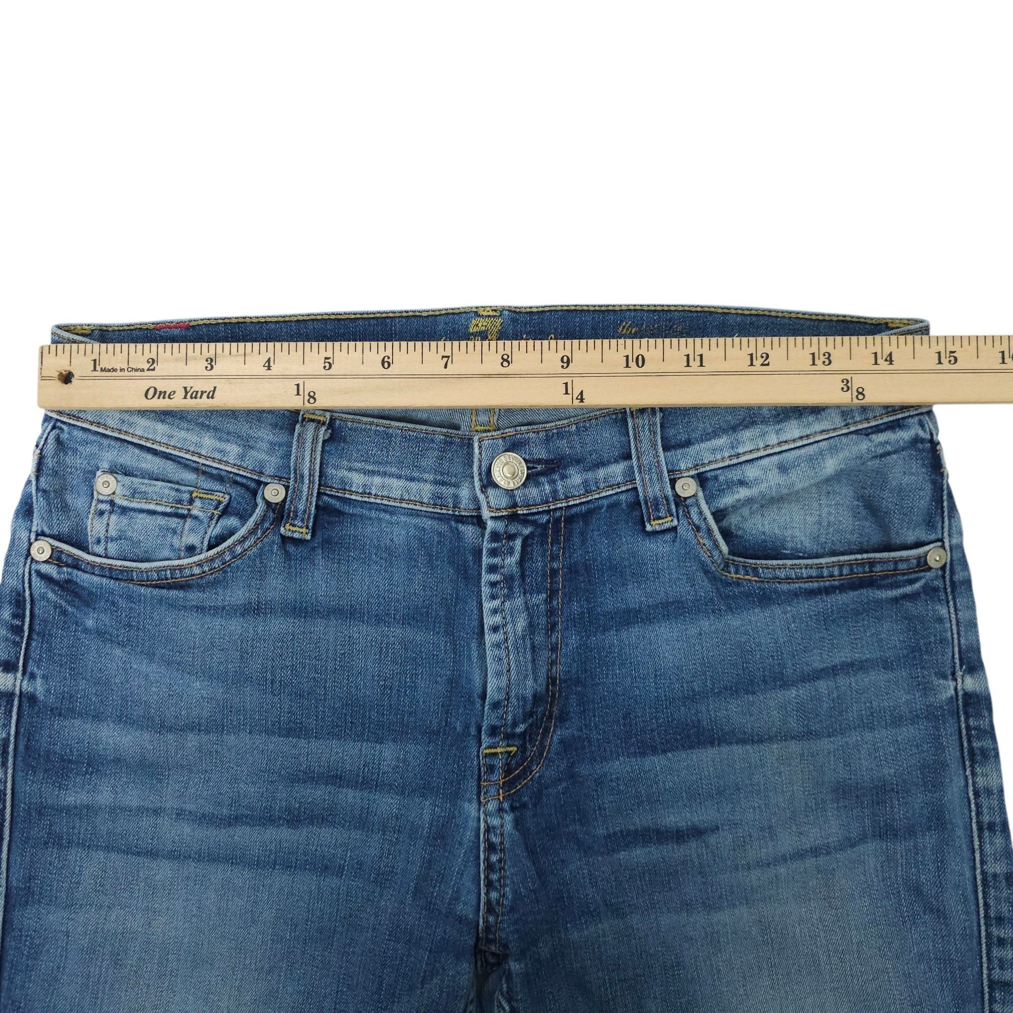 7 For All Mankind 7 For All Mankind The Ankle Skinny Stretch Denim Womens 29 Size 29" - 3 Thumbnail