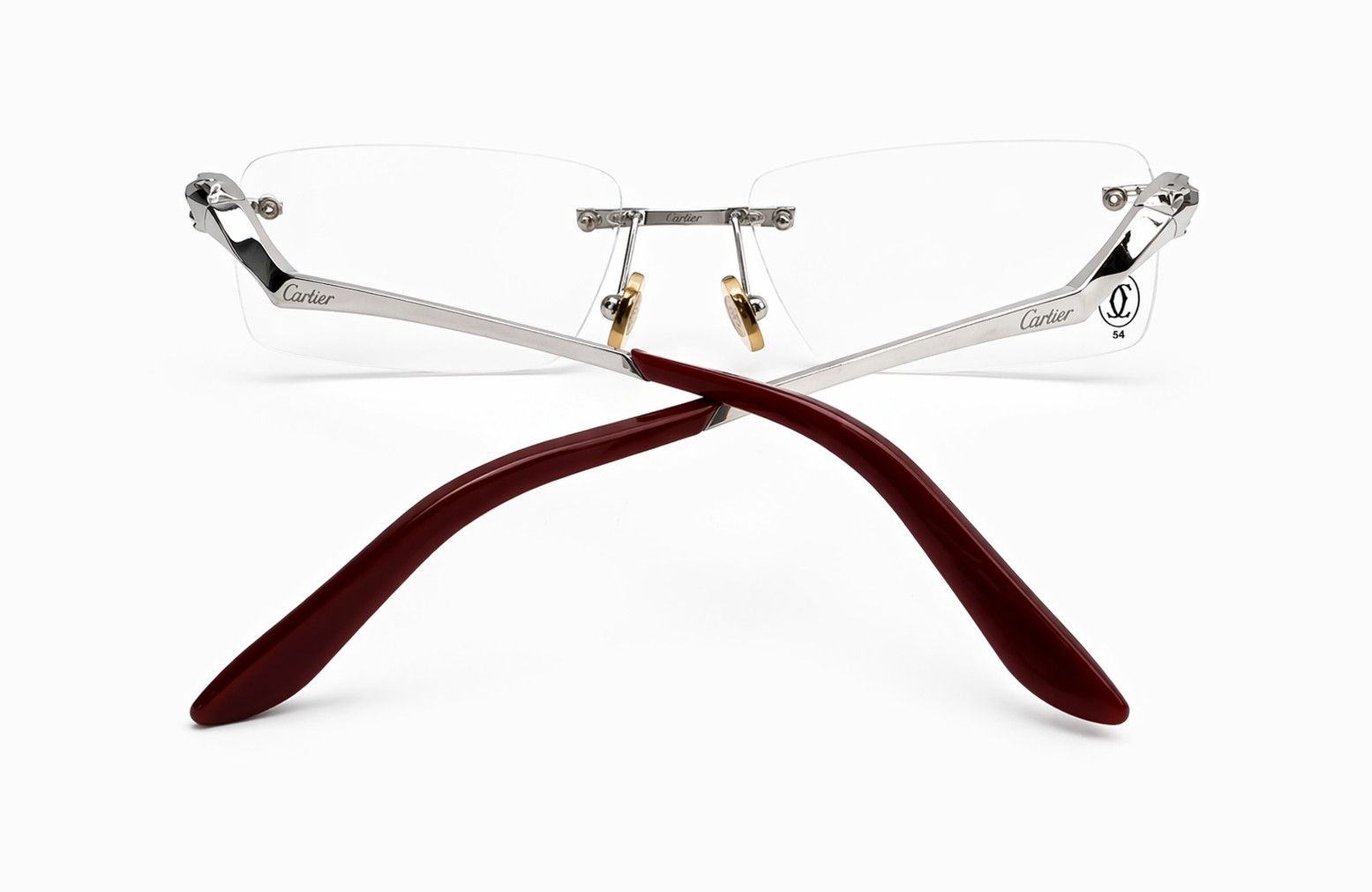 Cartier Authentic Cartier Silver Panthere Glasses CT02810 Size ONE SIZE - 10 Thumbnail