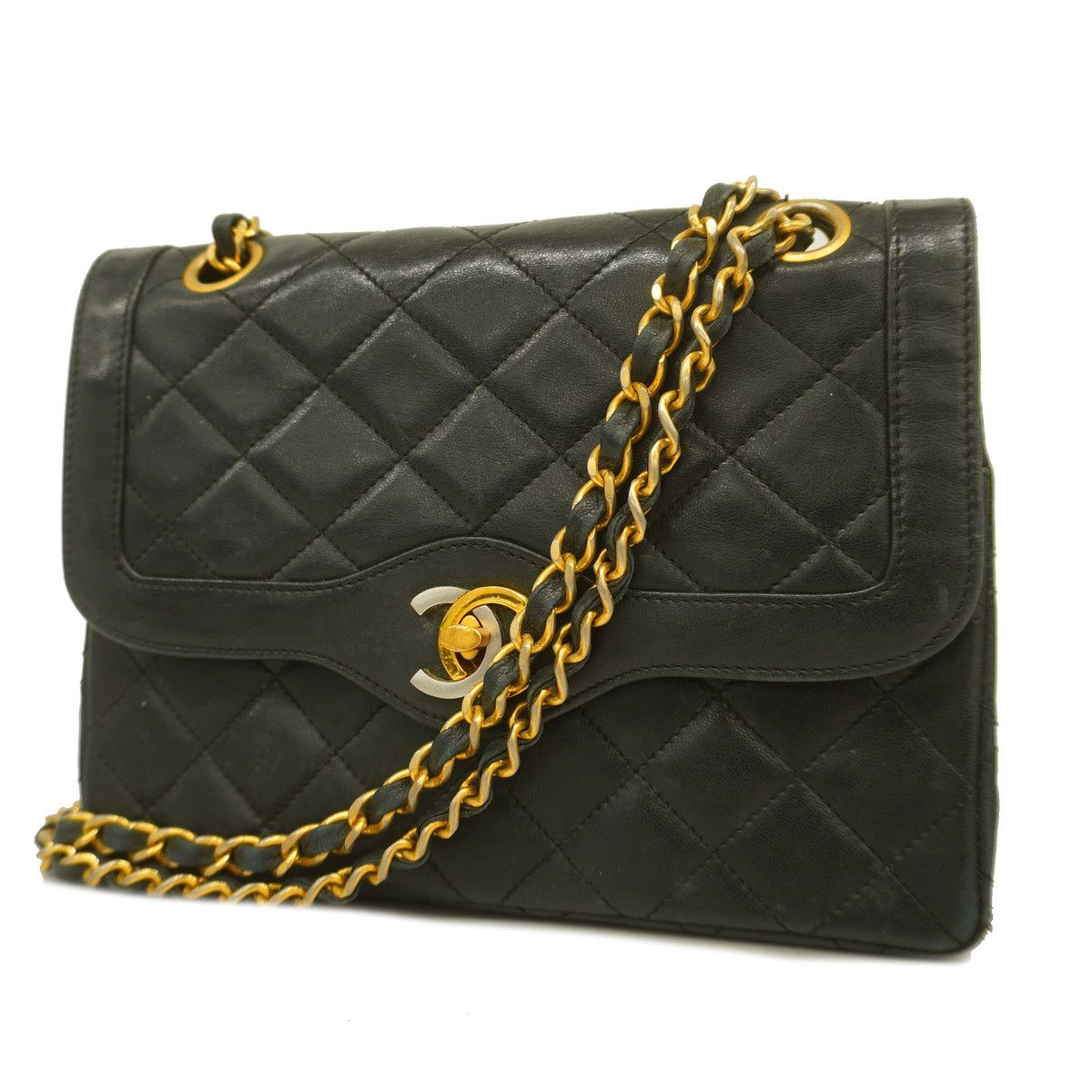 Chanel Matelasse Paris Limited Chain Lambskin Black