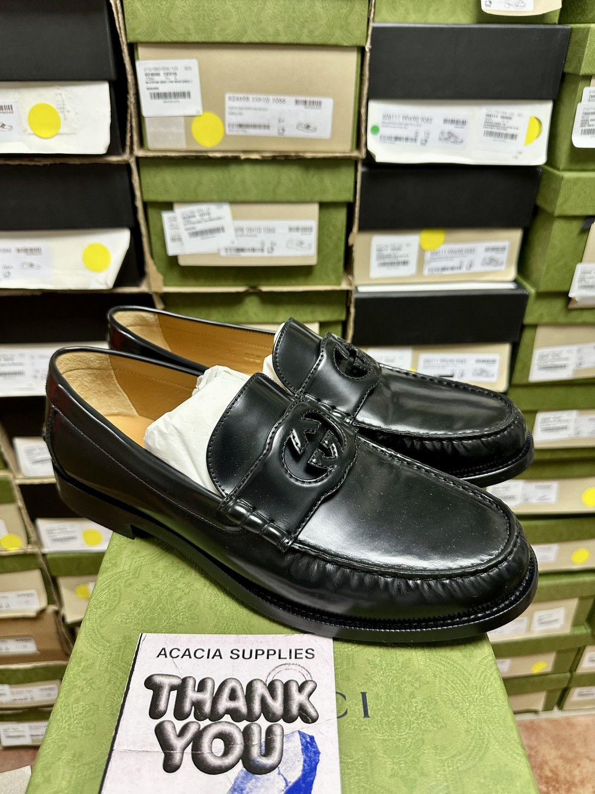 Gucci GUCCI - Men's Interlocking G loafer Size US 11.5 / EU 44-45 - 1 Thumbnail