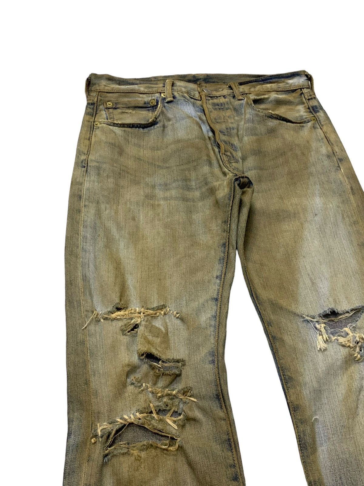 Hysteric Glamour × Levi's × Vintage Levis 501 Vintage Muddy Wash Distressed Jeans Size US 31 - 7 Thumbnail