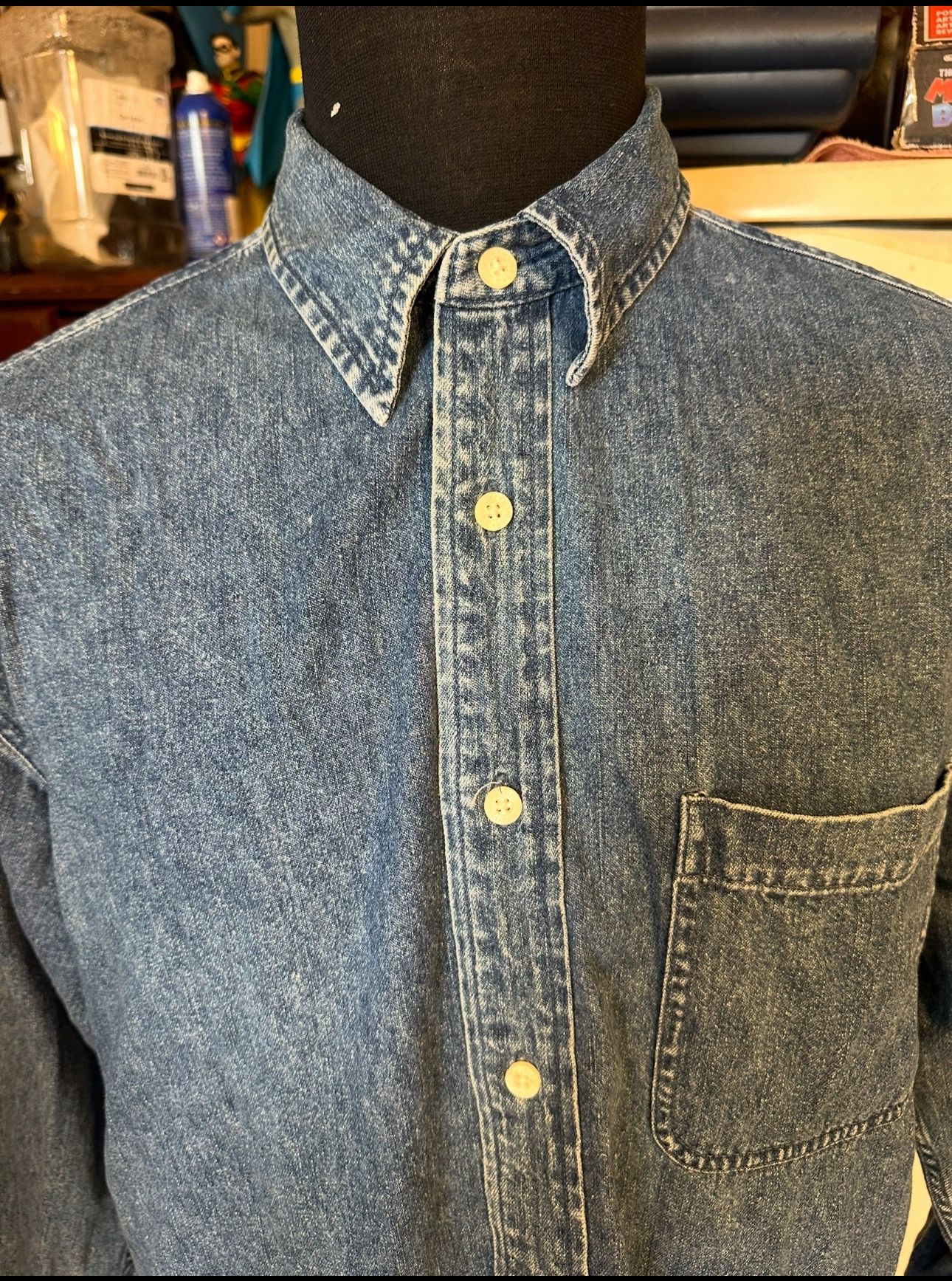 Warner Bros Warner Bros Brothers Studio Jean Jacket Embroidered Medium Size US M / EU 48-50 / 2 - 3 Thumbnail