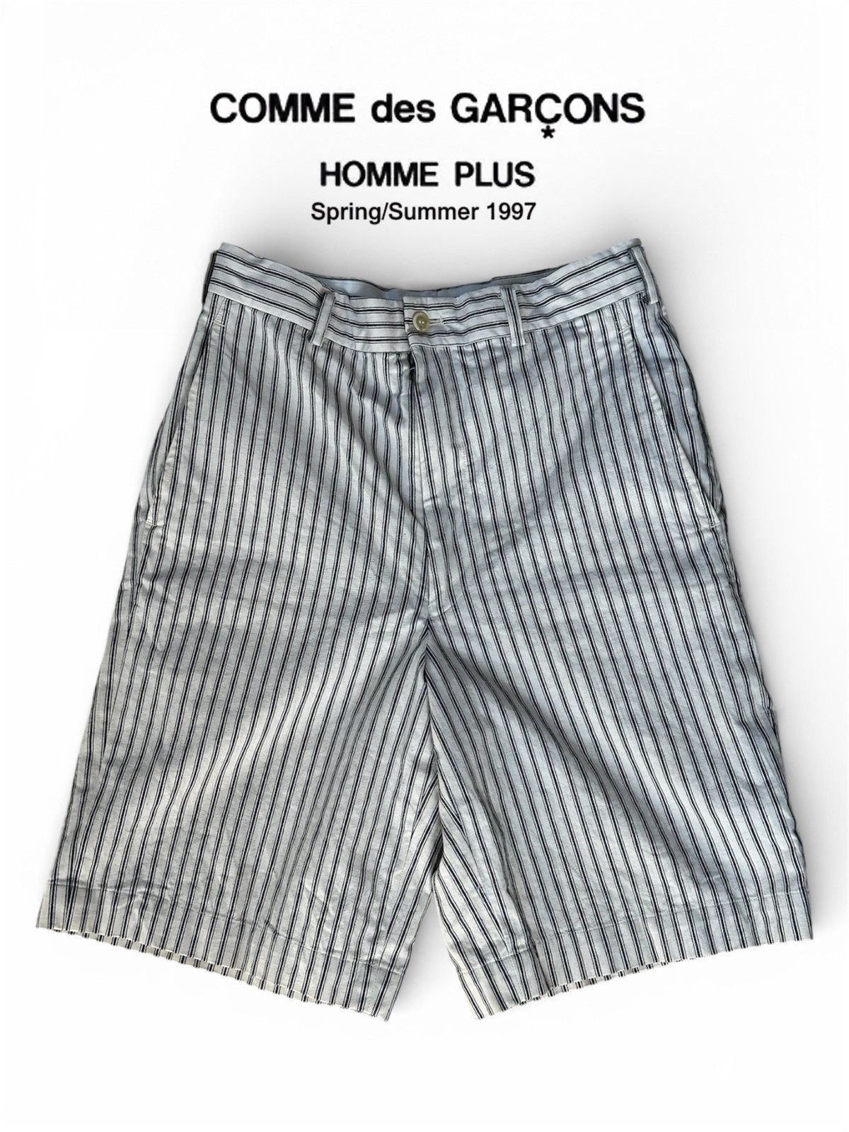Comme des Garcons Homme SS97 Comme des Garcons Stripes Short Size US 27 - 1 Thumbnail