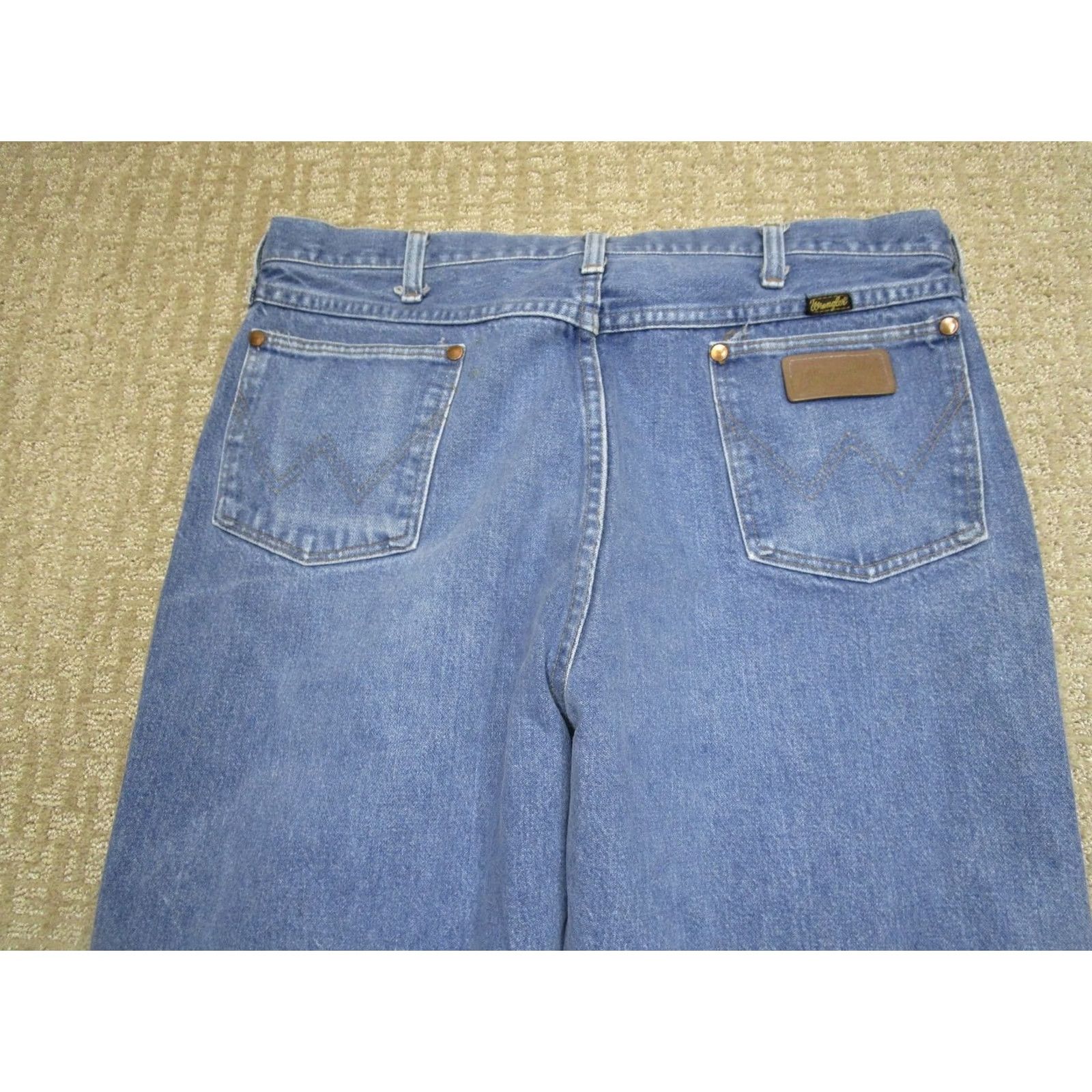 Wrangler Wrangler Jeans Men 34x33 Blue Cowboy Cut Original Fit Western Jeans Faded Size US 34 / EU 50 - 4 Thumbnail
