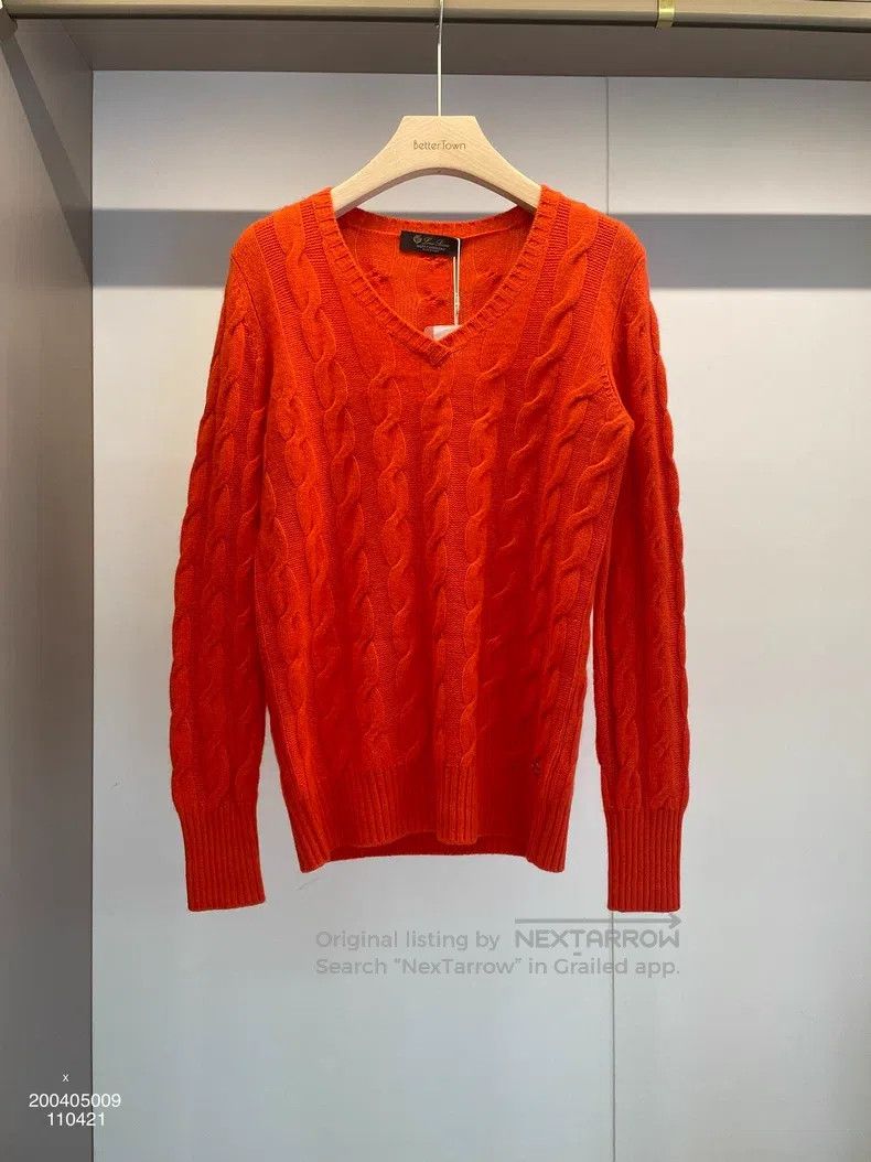Loro Piana Loro Piana Red Cashmere Sweater Size XS / US 0-2 / IT 36-38 - 1 Thumbnail