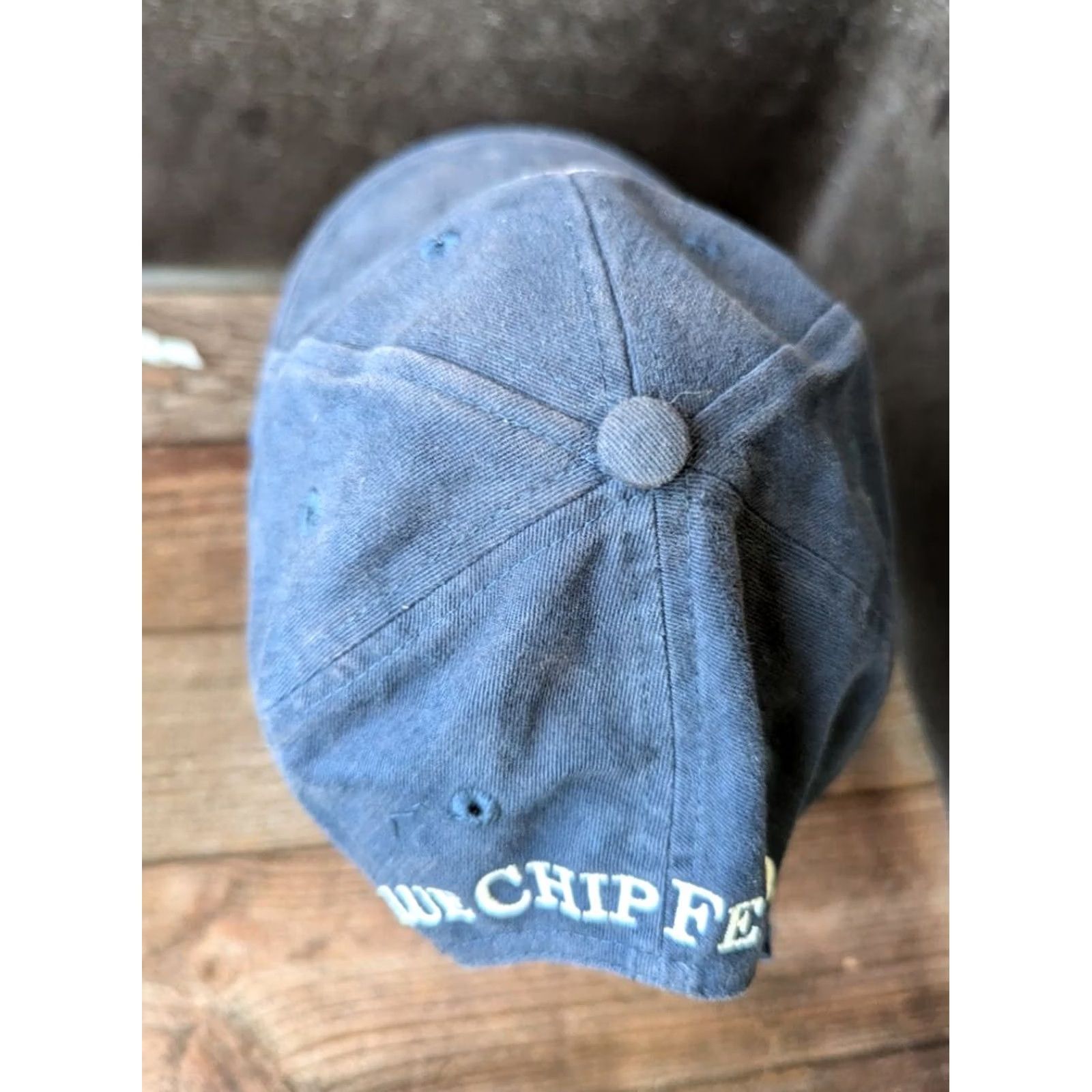 Vintage Blue Chip Feed Blue Baseball Cap Men One Size Blue Baseball Cap Size ONE SIZE - 6 Thumbnail
