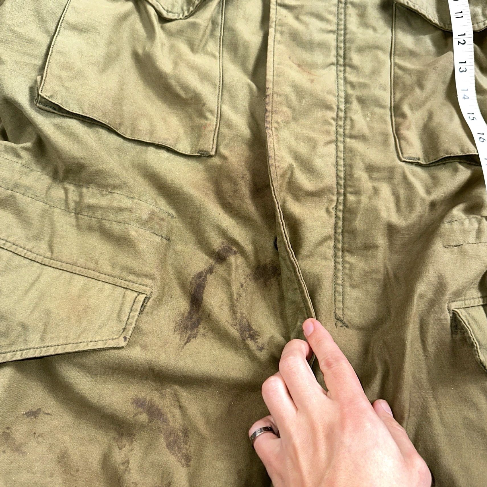Vintage VINTAGE U.S. ARMY M-65 JACKET Coat Green Nylon All Seasons Full Zip Hooded Pockets Men M Medium VTG Vietnam 70s Style Military Jacket Size US M / EU 48-50 / 2 - 5 Thumbnail