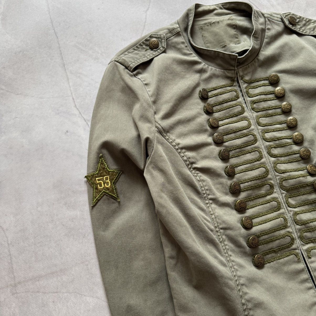 Hysteric Glamour × Undercover 00s Napoleon Military Jacket Mad Punk Coat PPFM Balmain Vibe Size M / US 6-8 / IT 42-44 - 3 Thumbnail