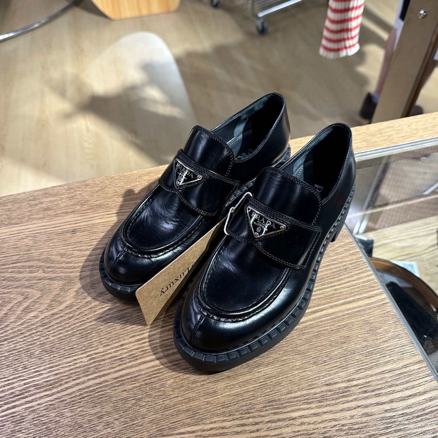 Prada Prada Triangle Logo Loafer apr542 36.5 Size US 6 / IT 36 - 1 Thumbnail