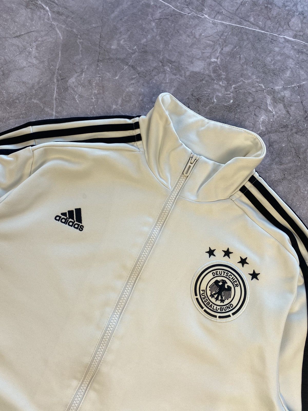 Adidas × Vintage Vintage 2015 Adidas Germany Soccer Sweatshirt Full Zip Size US L / EU 52-54 / 3 - 3 Thumbnail