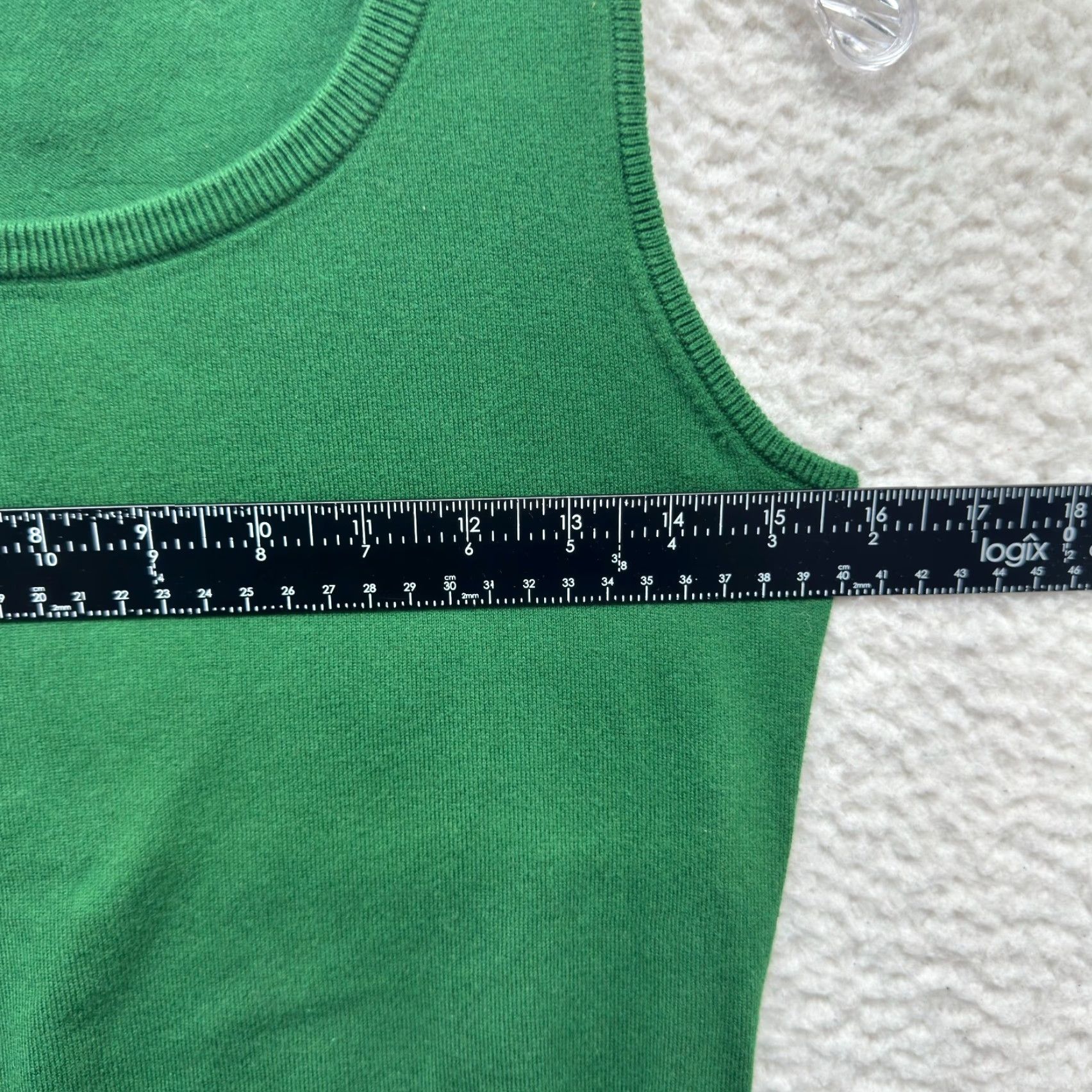 Vintage VINTAGE Sweater Vest Top Small Womens Green Knit Preppy Academia Corpcore Pima Cotton Size S / US 4 / IT 40 - 3 Thumbnail