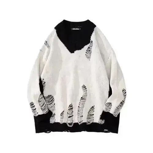 Other Grunge Distressed Punk Knit Sweater Size US XXL / EU 58 / 5 - 1 Thumbnail