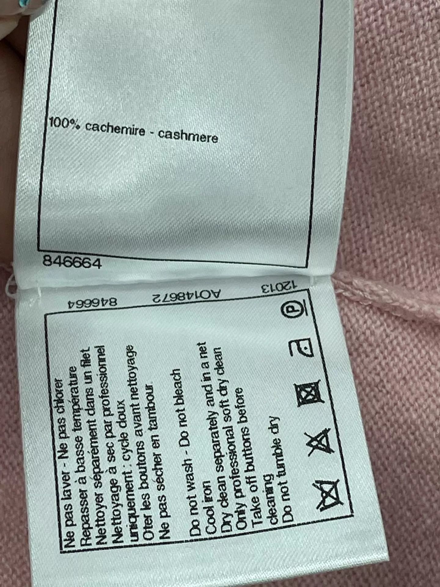 Chanel Chanel Pink Four-Pocket Cashmere Hoodie Size 36 Size XS / US 0-2 / IT 36-38 - 6 Thumbnail
