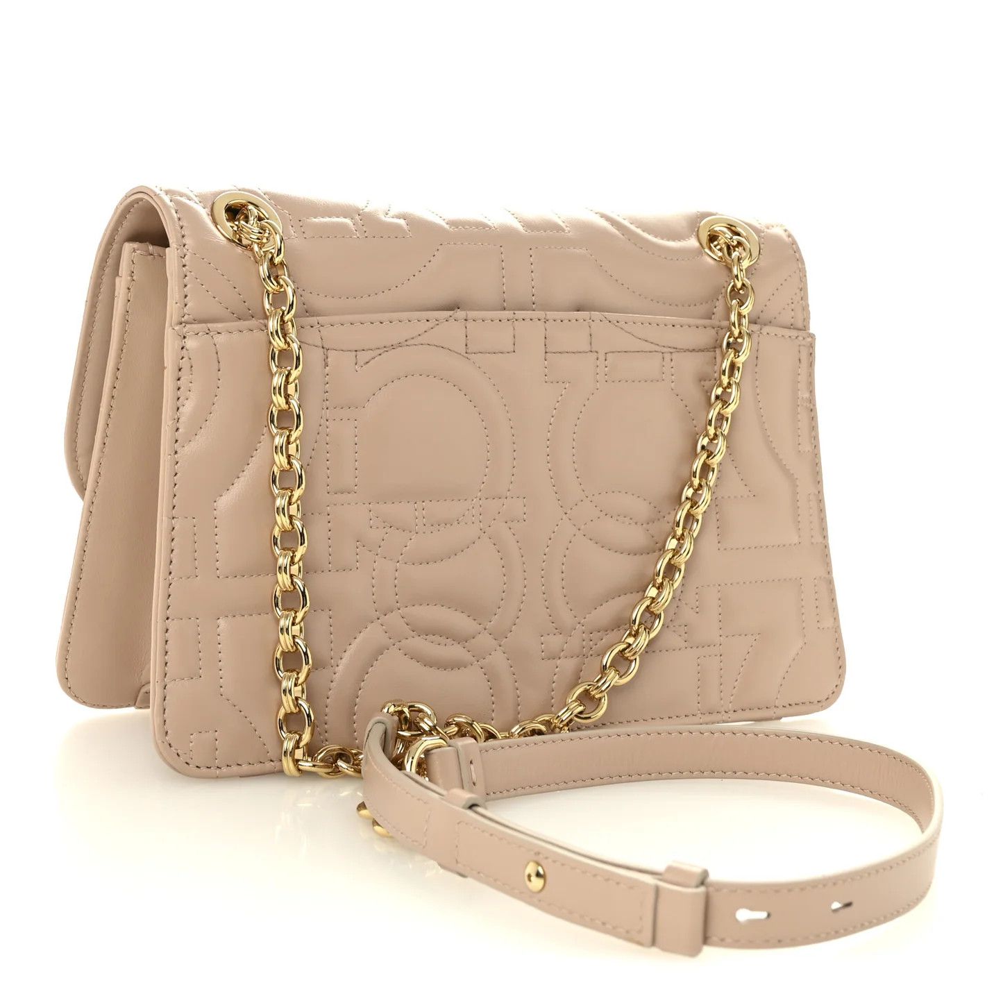 Salvatore Ferragamo o1s1rm0526 Size : OS / Shoulder Bag in Beige Size ONE SIZE - 2 Thumbnail
