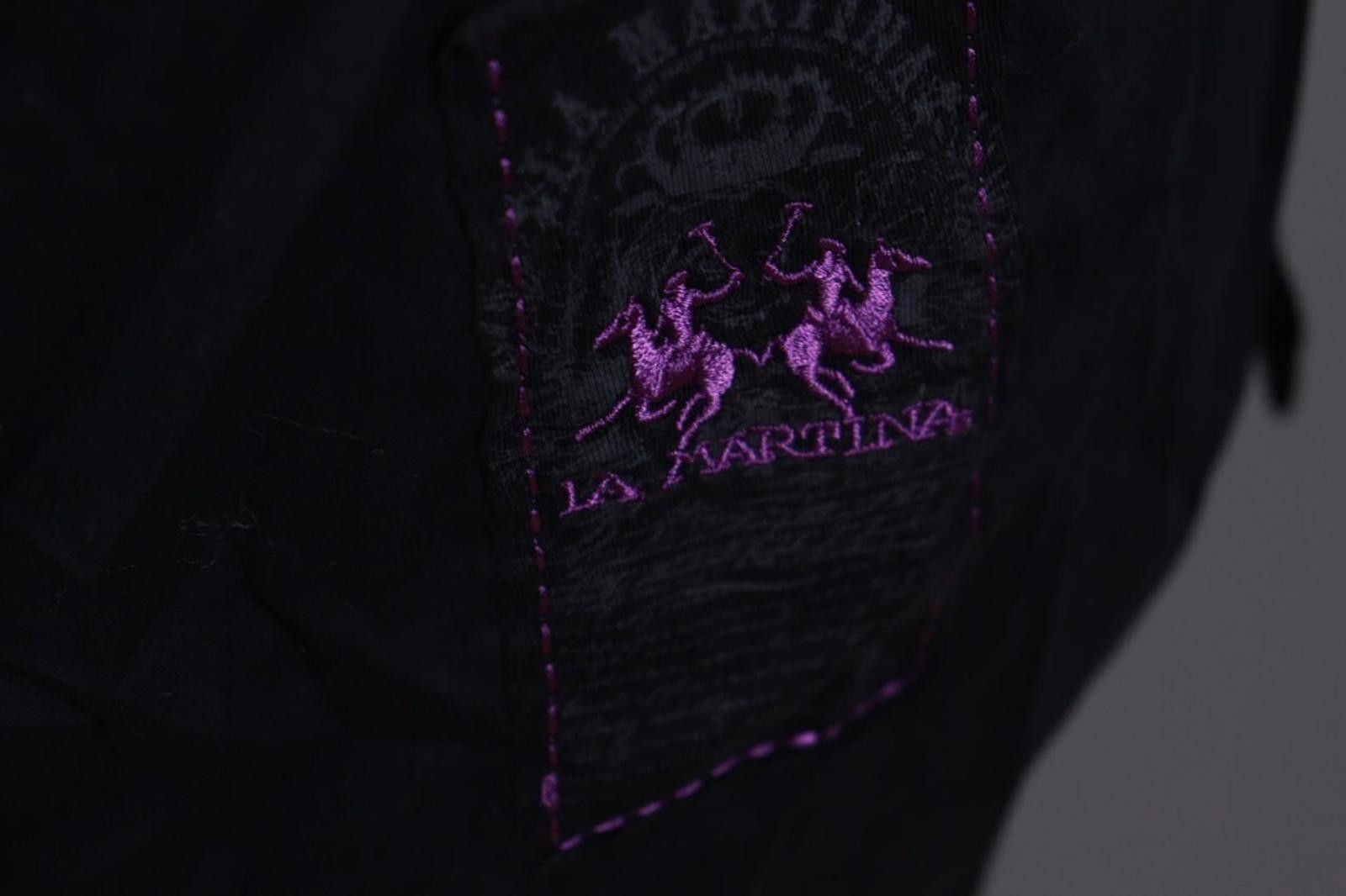 La Martina La Marina Buenos Aires Slim Fit Black Shirt Size XL Size US XL / EU 56 / 4 - 11 Thumbnail