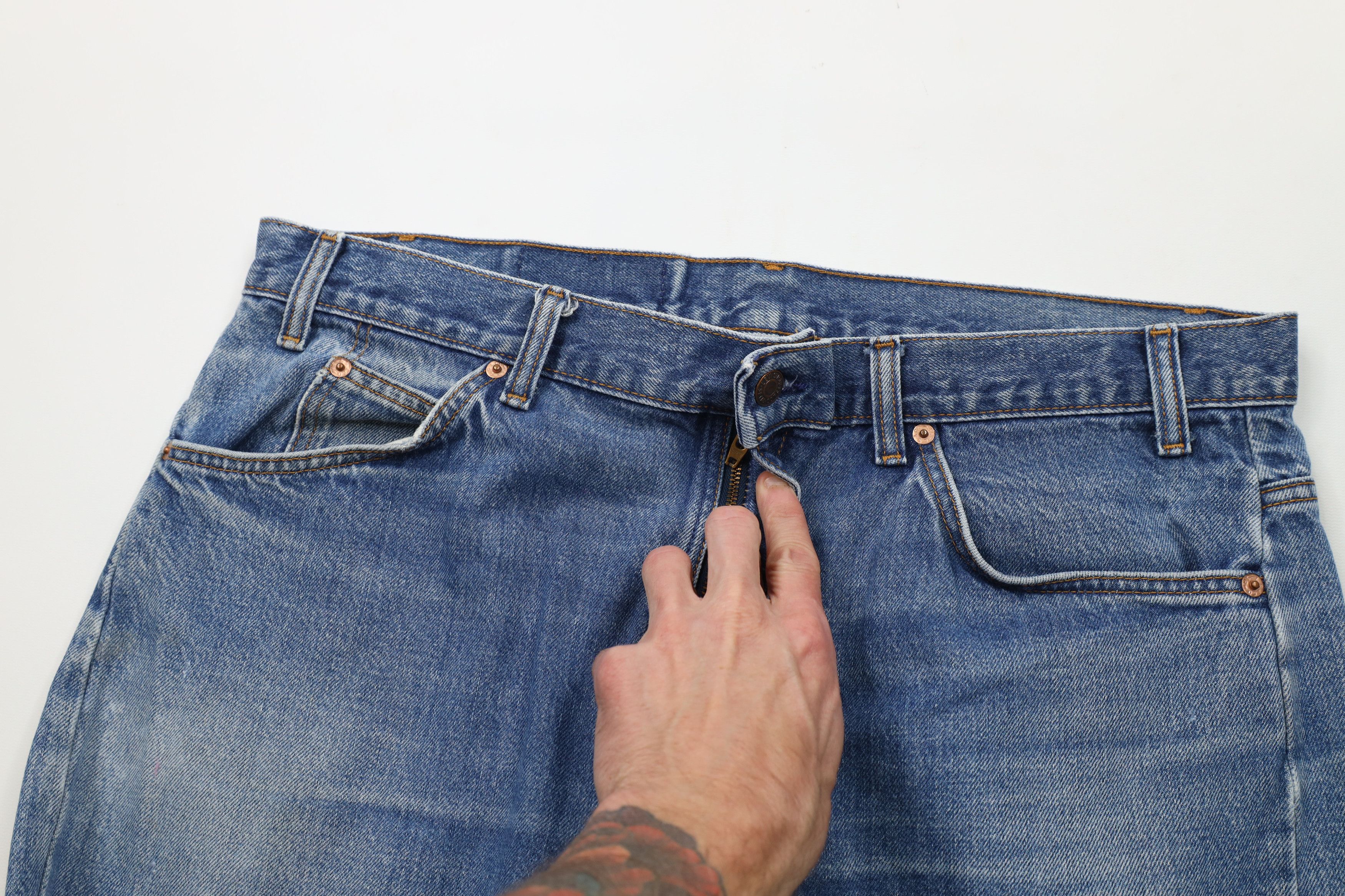 Levi's Vintage 90s Levis 505 Orange Tab Straight Leg Denim Jeans Size US 40 / EU 56 - 9 Thumbnail