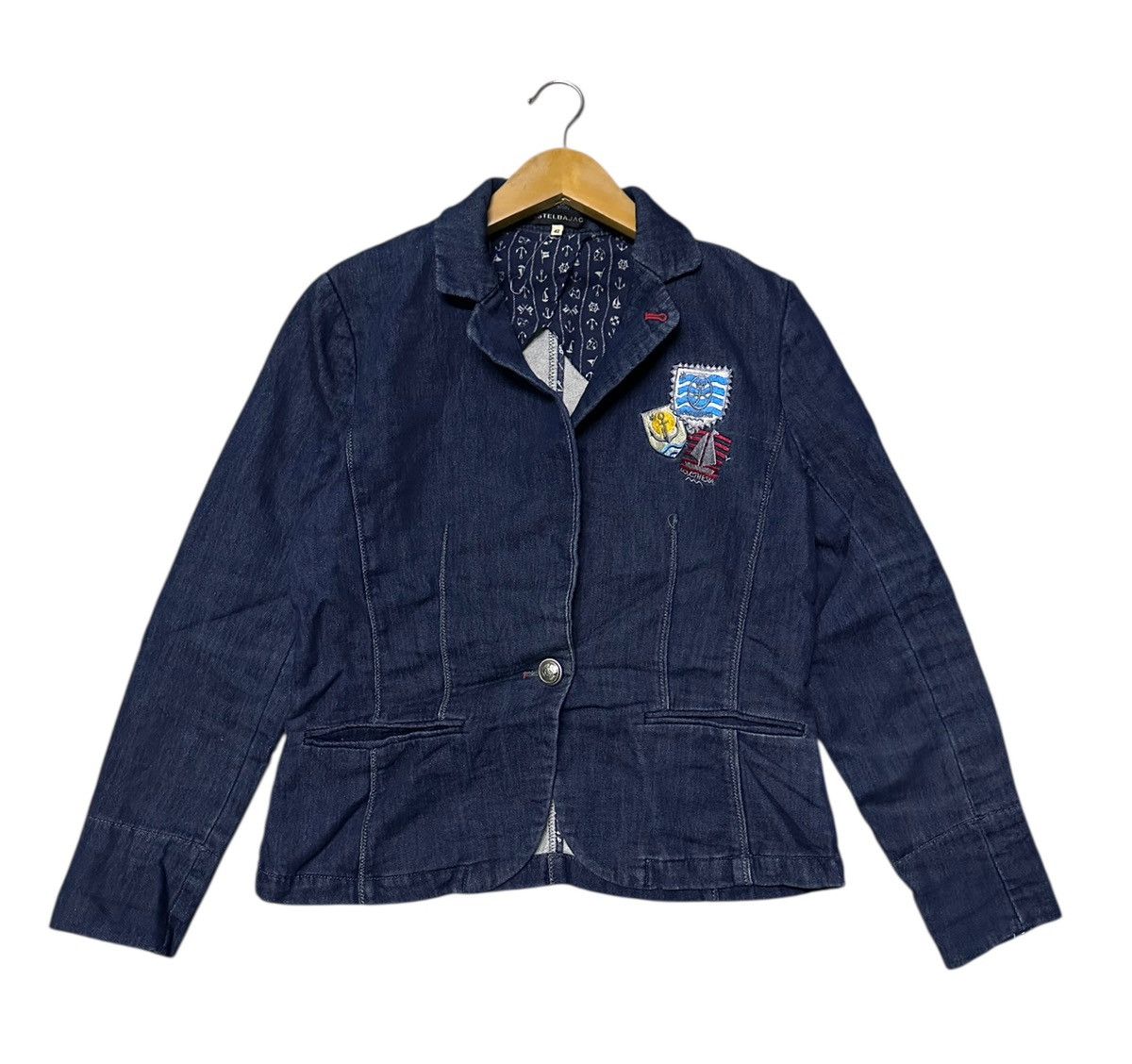 Jean Charles De Castelbajac Catelbajac denim croped jacket Size L / US 10 / IT 46 - 1 Thumbnail