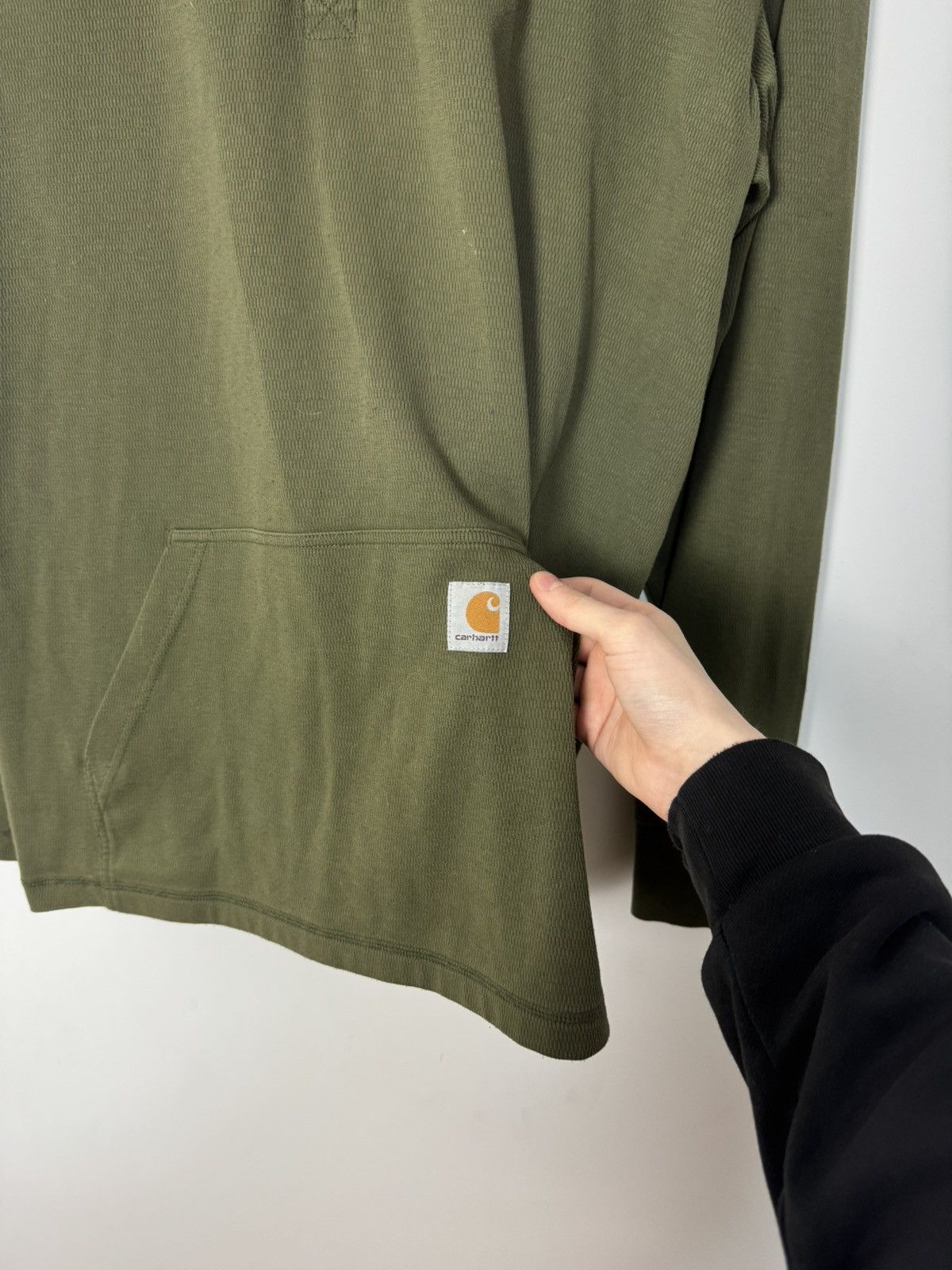 Carhartt Vintage Carhartt Quarter Zip In Olive XL Streetwear Vintage Size US XL / EU 56 / 4 - 2 Thumbnail