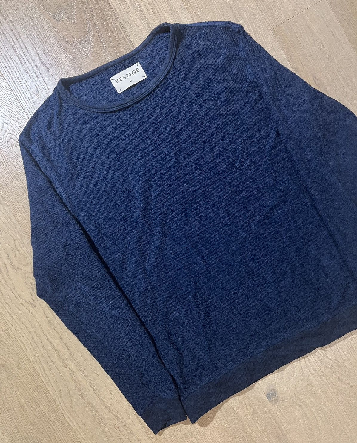 Vintage Vintage 90s Vestige Knit Sweater Navy Medium Size US M / EU 48-50 / 2 - 3 Thumbnail