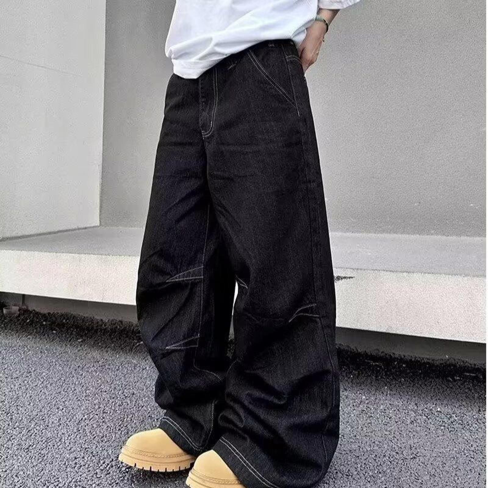 Jean × Vintage Wide Leg Oversized Jeans Size US 32 / EU 48 - 2 Thumbnail