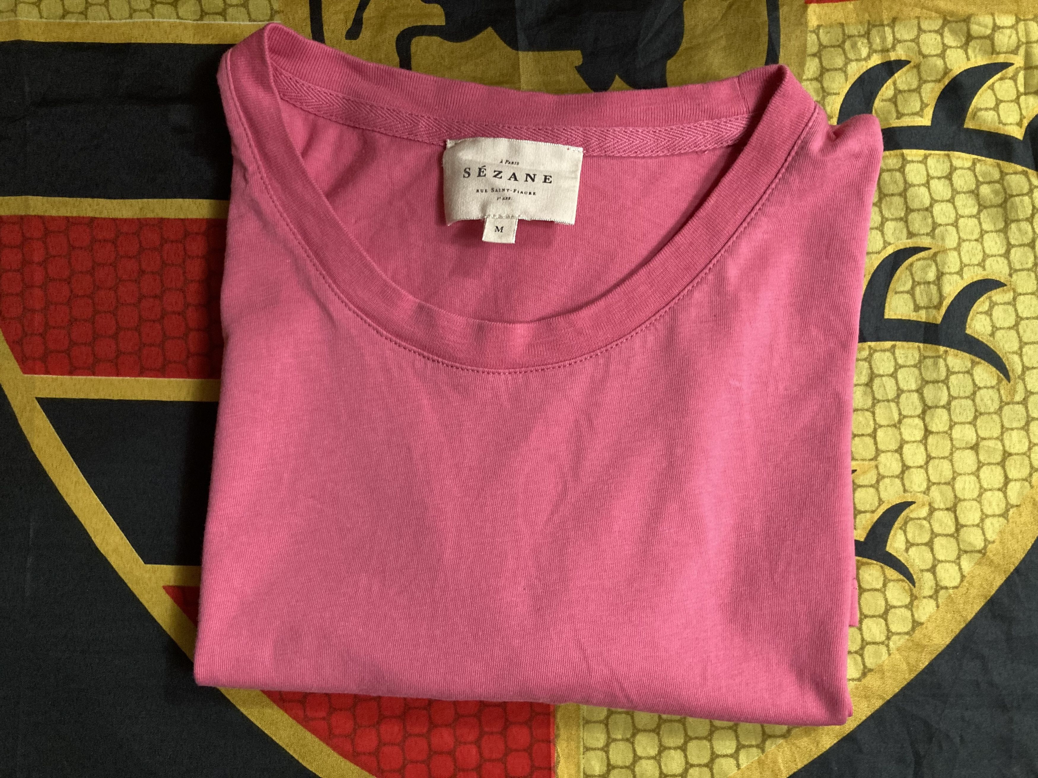 Sezane Sezane Paris Basic T-Shirt Color Pink Size M / US 6-8 / IT 42-44 - 4 Thumbnail
