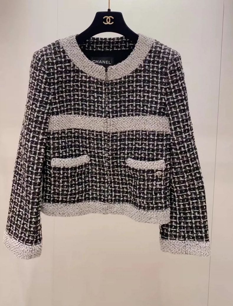 Chanel Chanel Tweed Jacket F38 - dmc Size US L / EU 52-54 / 3 - 1 Thumbnail