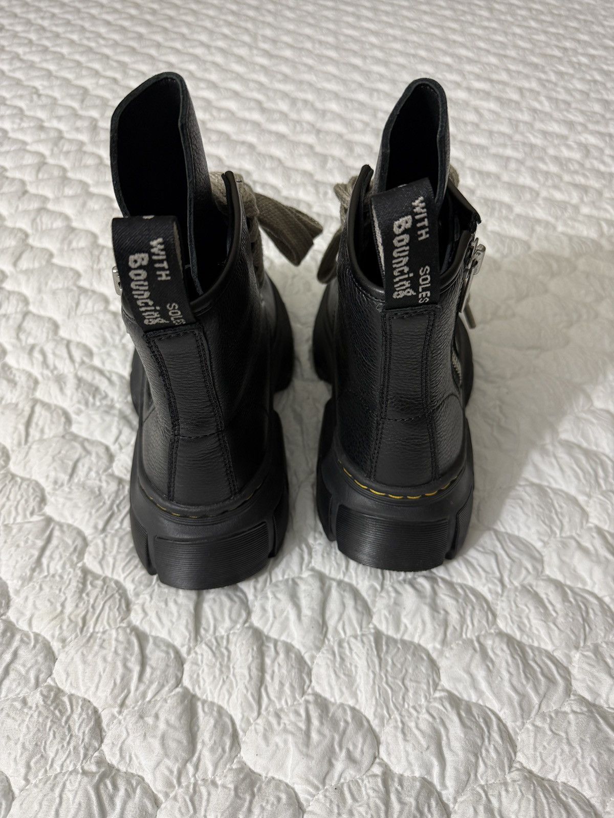 Dr. Martens × Rick Owens Rick Owens x Dr. Martens 1460 DMXL Jumbo Lace Boots Size US 7 / EU 40 - 3 Thumbnail