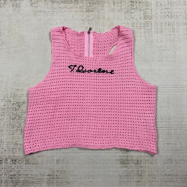 Bode Three Quarters Pink Crochet Sleeveless Top-yf Size US M / EU 48-50 / 2 - 1 Thumbnail