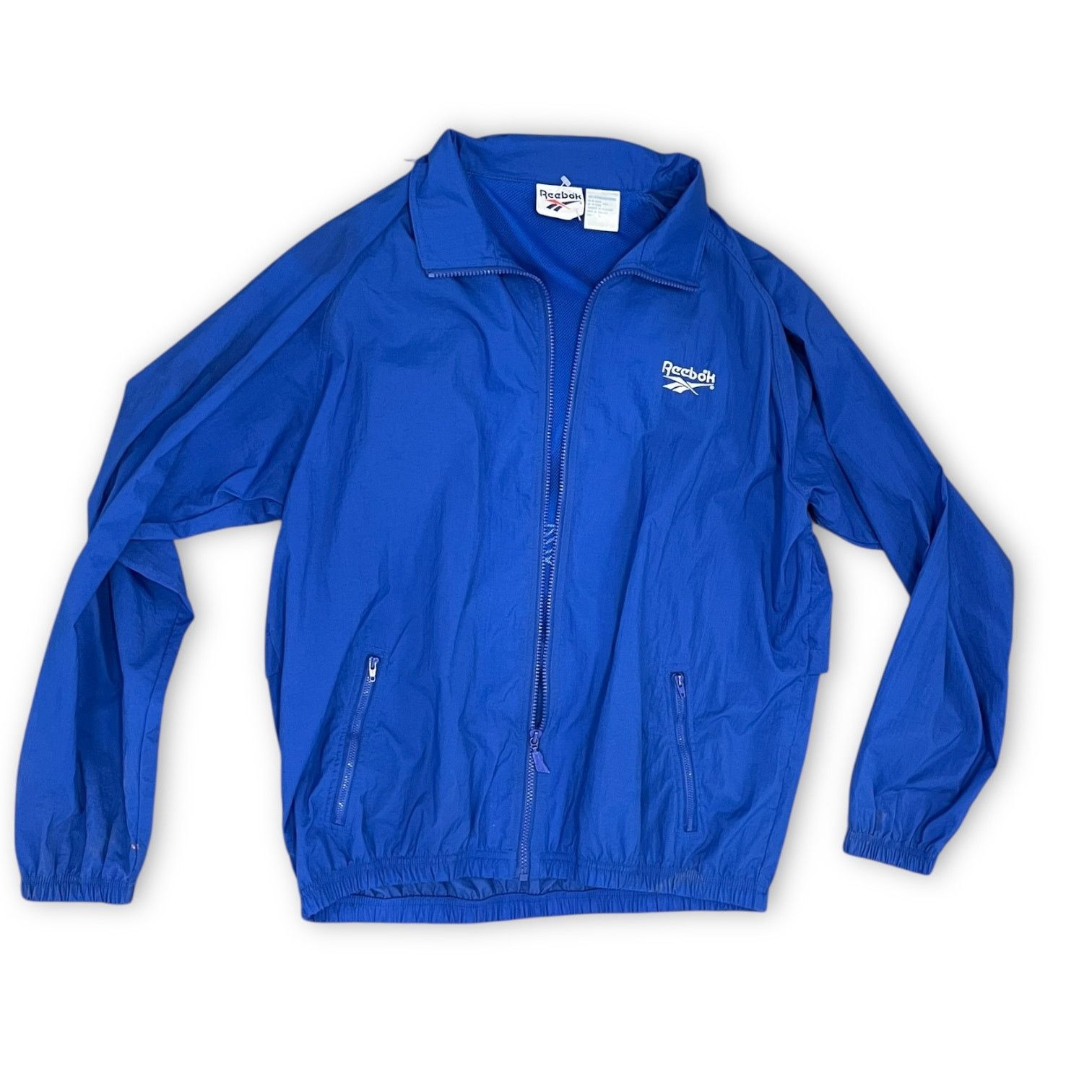 Reebok Vintage 1990s Reebok Blue Windbreaker Jacket – Size L Size US L / EU 52-54 / 3 - 4 Thumbnail