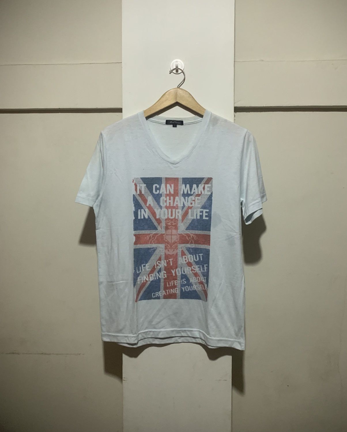 Japanese Brand Japanese Mind Games Poem Quotes Union Jack Tee Size US L / EU 52-54 / 3 - 1 Thumbnail