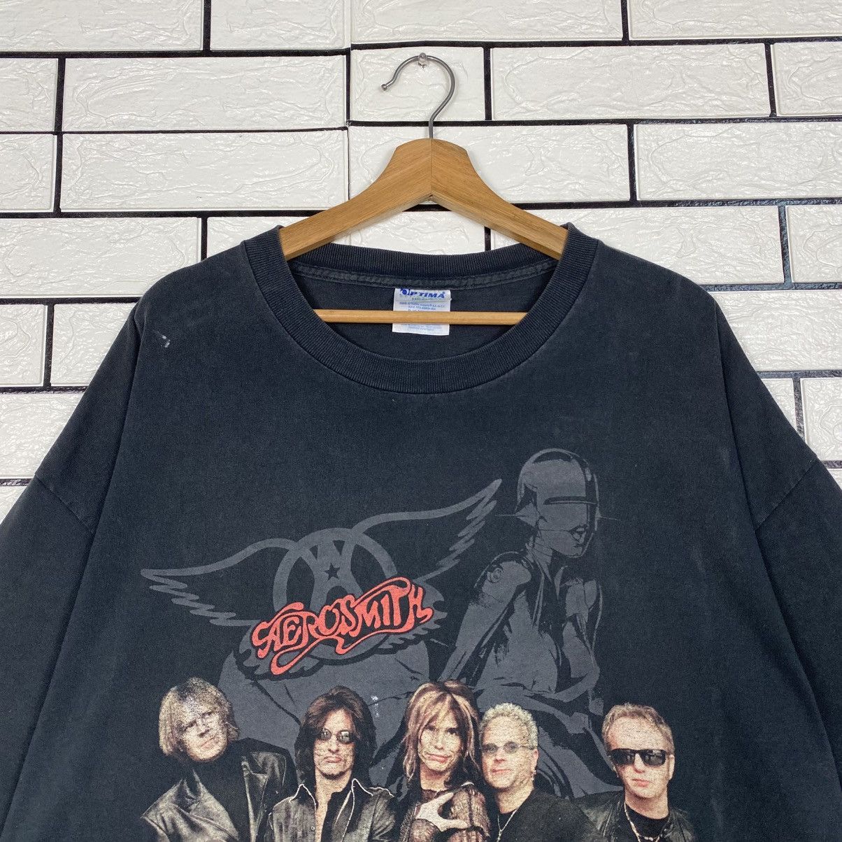 Band Tees 📌Vintage 90's Band Tees Aerosmith Big Logo Short Sleeve Size US XXL / EU 58 / 5 - 4 Thumbnail