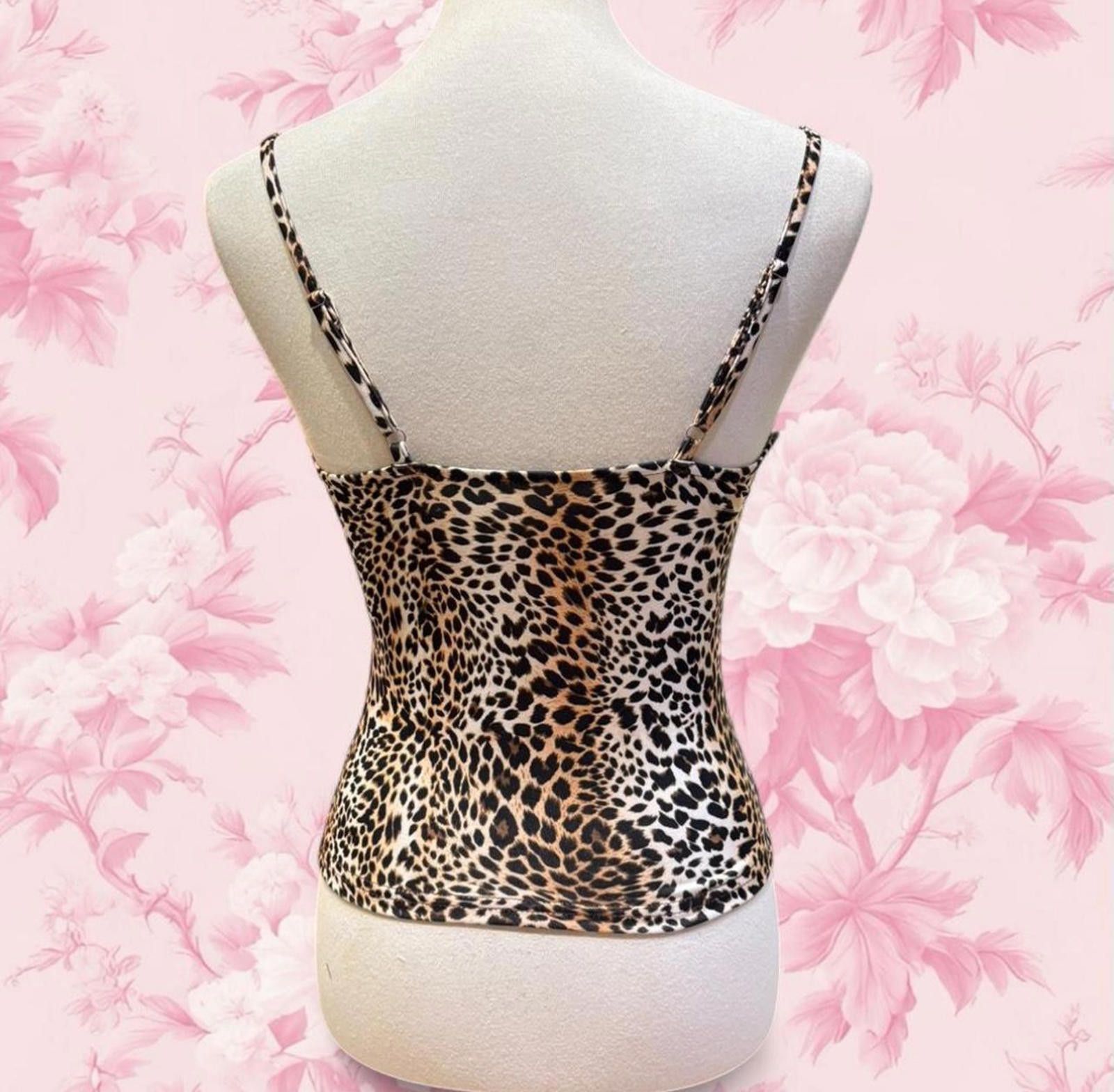 Other Leopard Fur blouse strap top Layered Outerwear cheetah Size S / US 4 / IT 40 - 4 Thumbnail