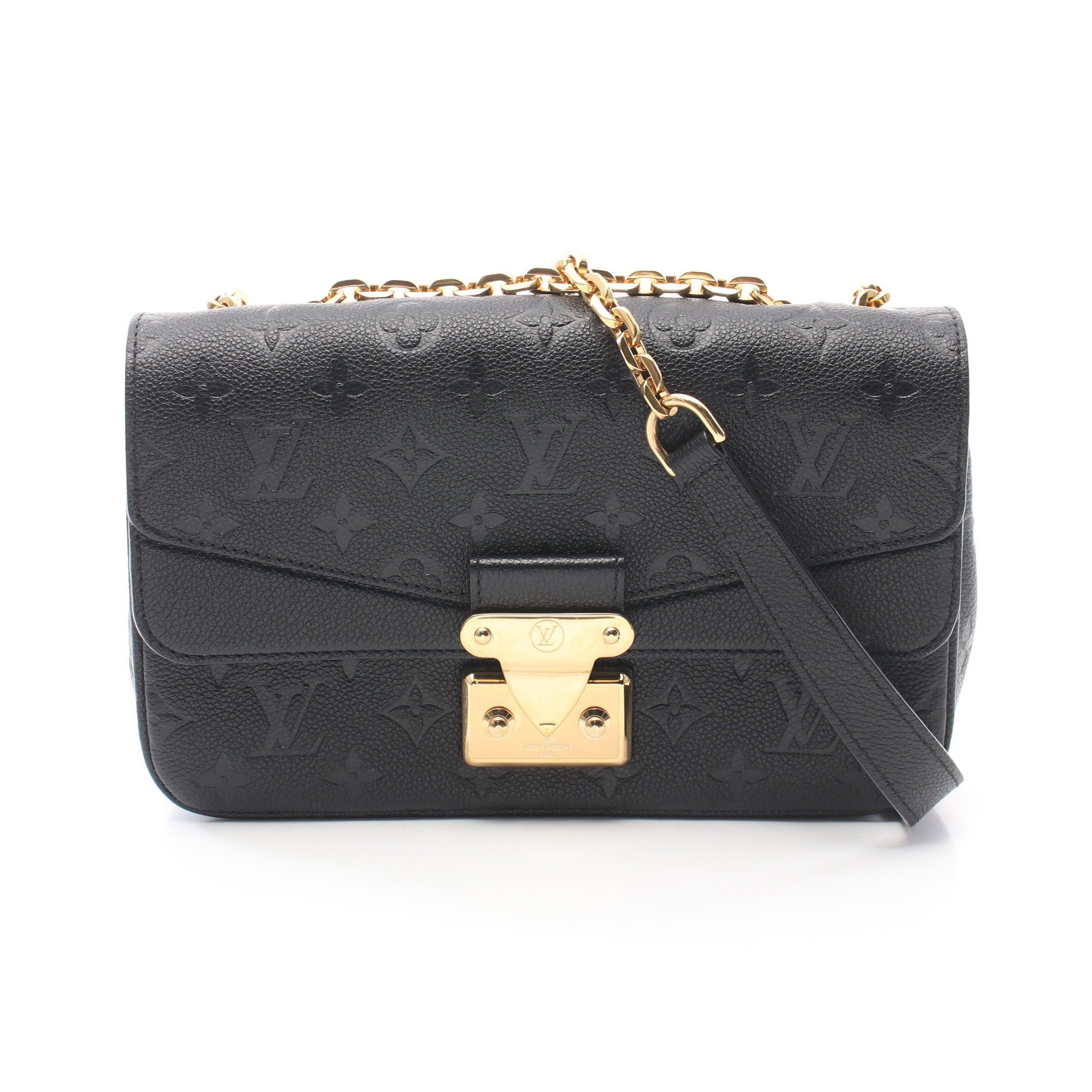 Louis Vuitton Louis Vuitton Marceau Monogram Empreinte Noir Chain Shoulder Bag Leather Black Size ONE SIZE - 1 Thumbnail