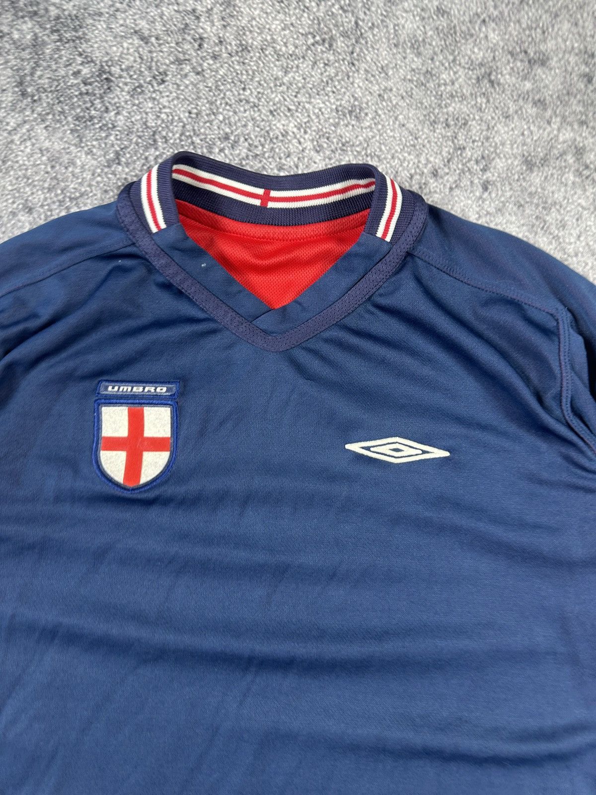 Umbro Vintage Umbro England Soccer Jersey Blokecore Double Side XS Size US XS / EU 42 / 0 - 2 Thumbnail