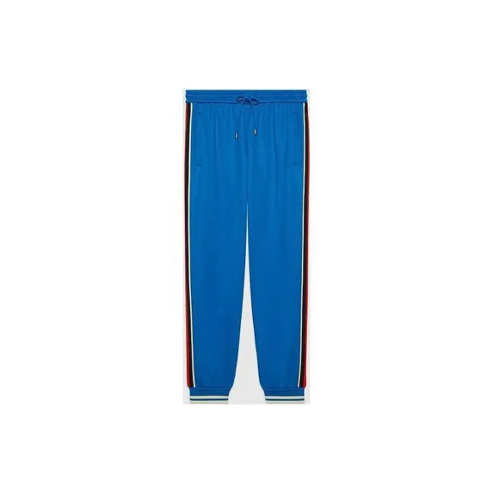 Gucci Gucci Gucci Blue Knitted Jogging Pants for Men -2506 Size US 34 / EU 50 - 1 Thumbnail